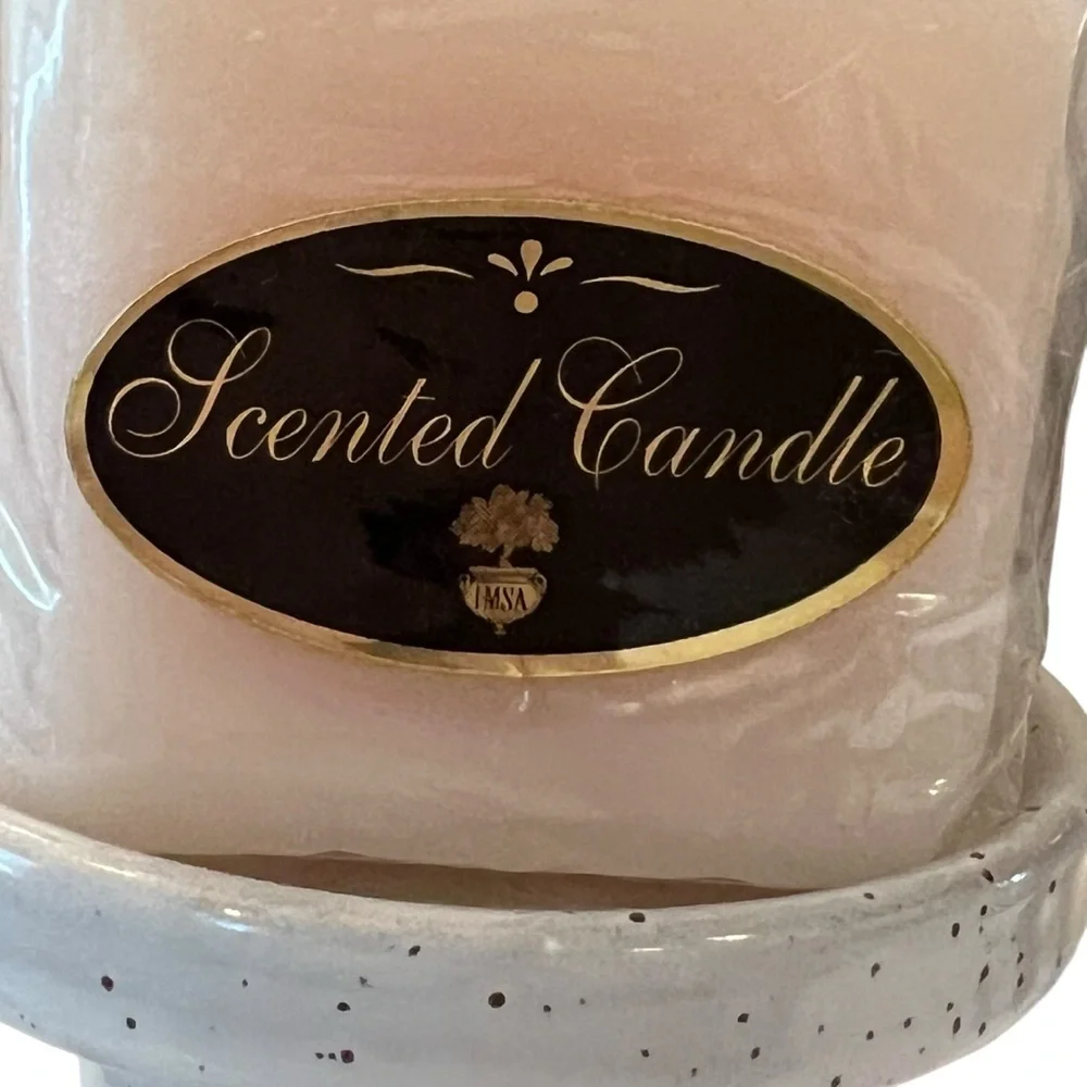 IMSA French Vanilla Scented Wax Candle NOS Vintage 2.75 x 2.75”‎ Deadstock